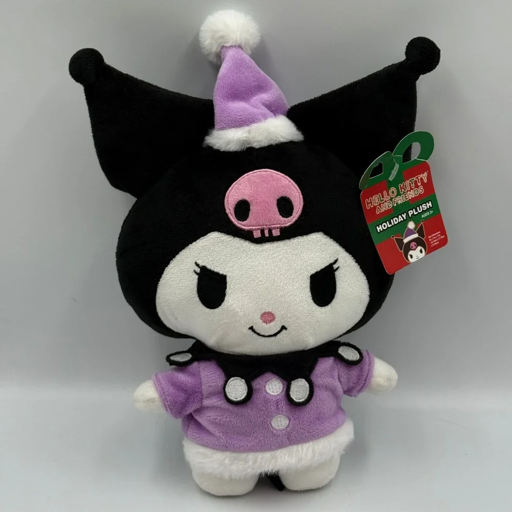 Sanrio Kuromi Holiday Plush Purple Winter Outfit Hello Kitty and Friends 10